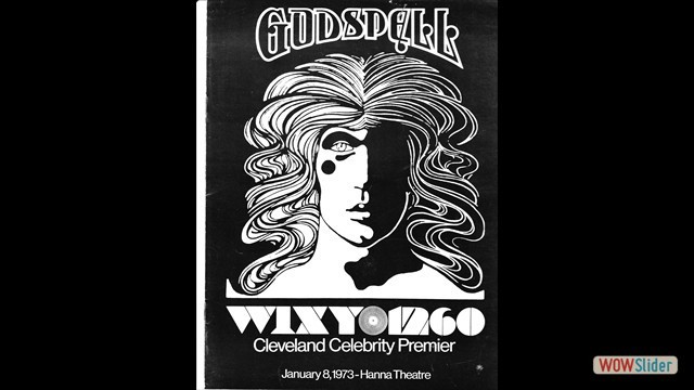 Poster from 1/8/73 WIXY Sponsored Godspell Concert
